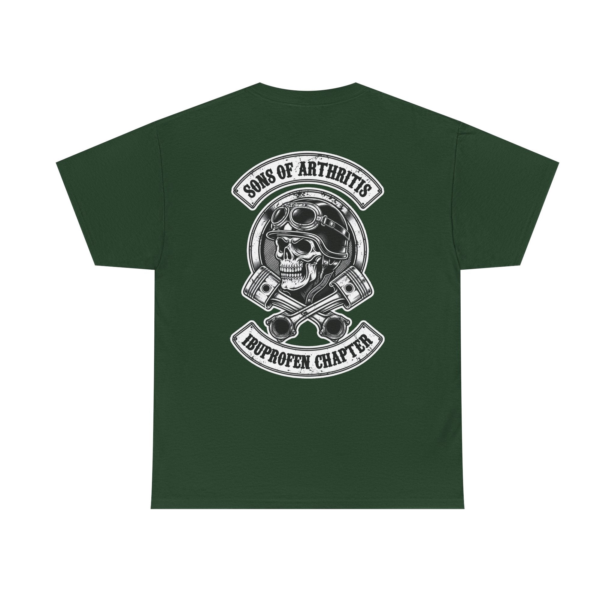 Sons of Arthritis Tee — Humorous Biker Skull "Ibuprofen Chapter" T-Shirt
