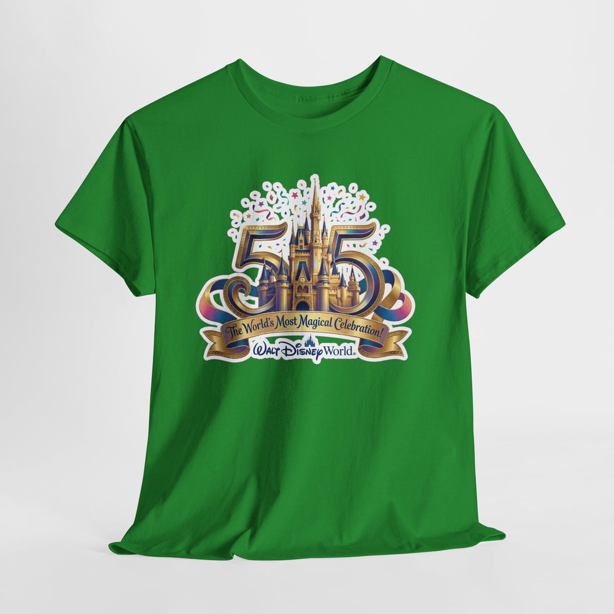 Disney World 50th Anniversary Castle Tee — 'The World's Most Magical Celebration' Souvenir T-Shirt