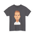 Harry Kane England Caricature Portrait Tee — Minimal Male Face Graphic Cotton T-Shirt