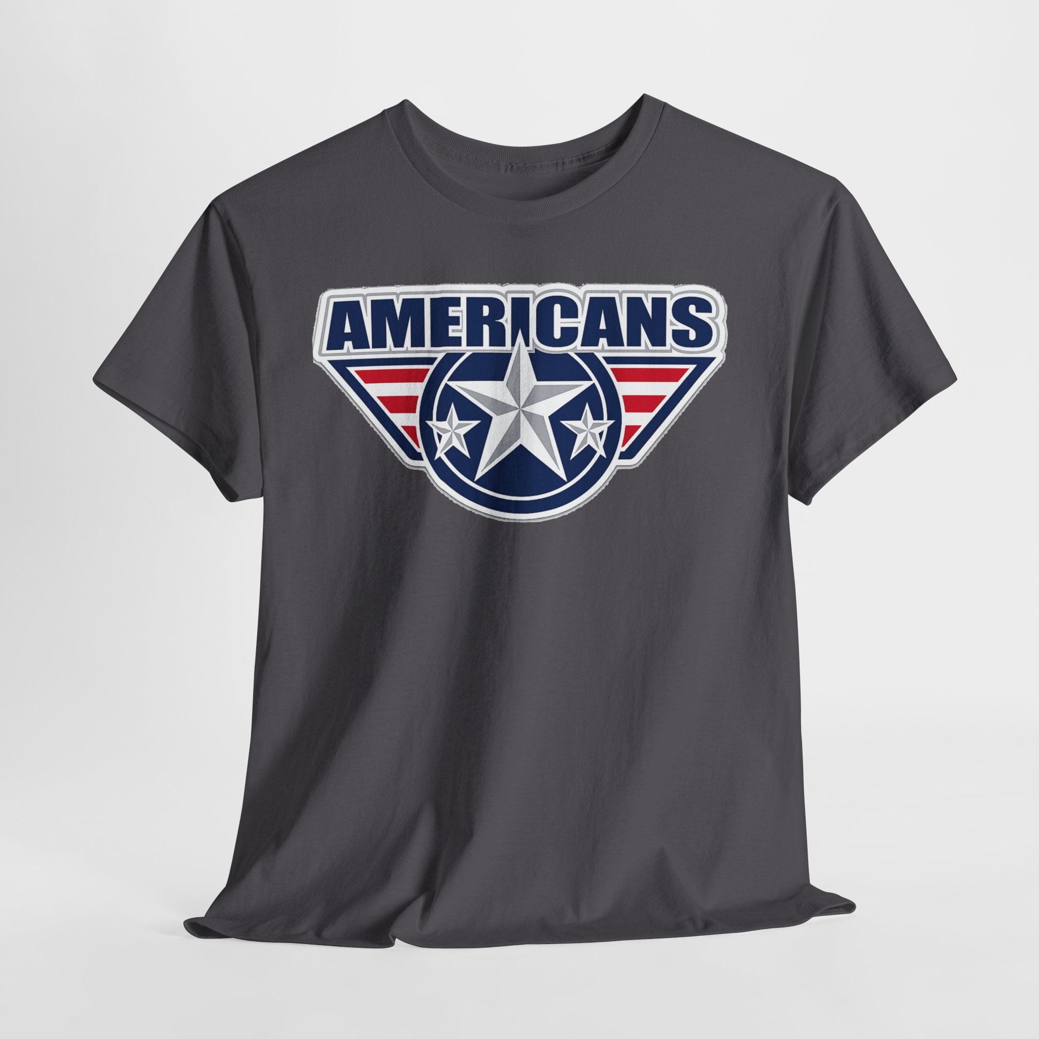 Americans Patriotic Star T‑Shirt — Red White Blue USA Graphic Tee