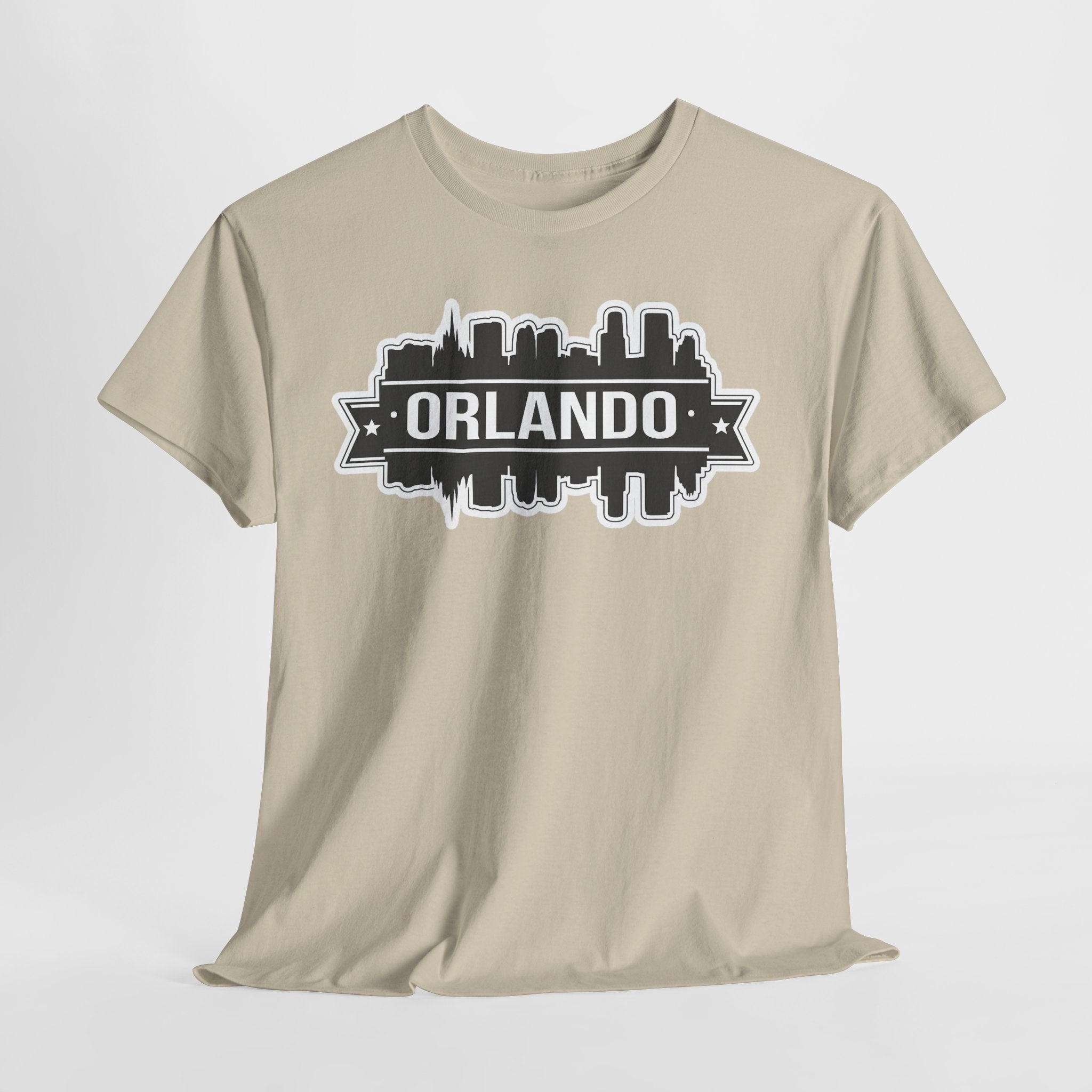 Orlando Skyline T-Shirt — Retro Badge Cityscape Tee