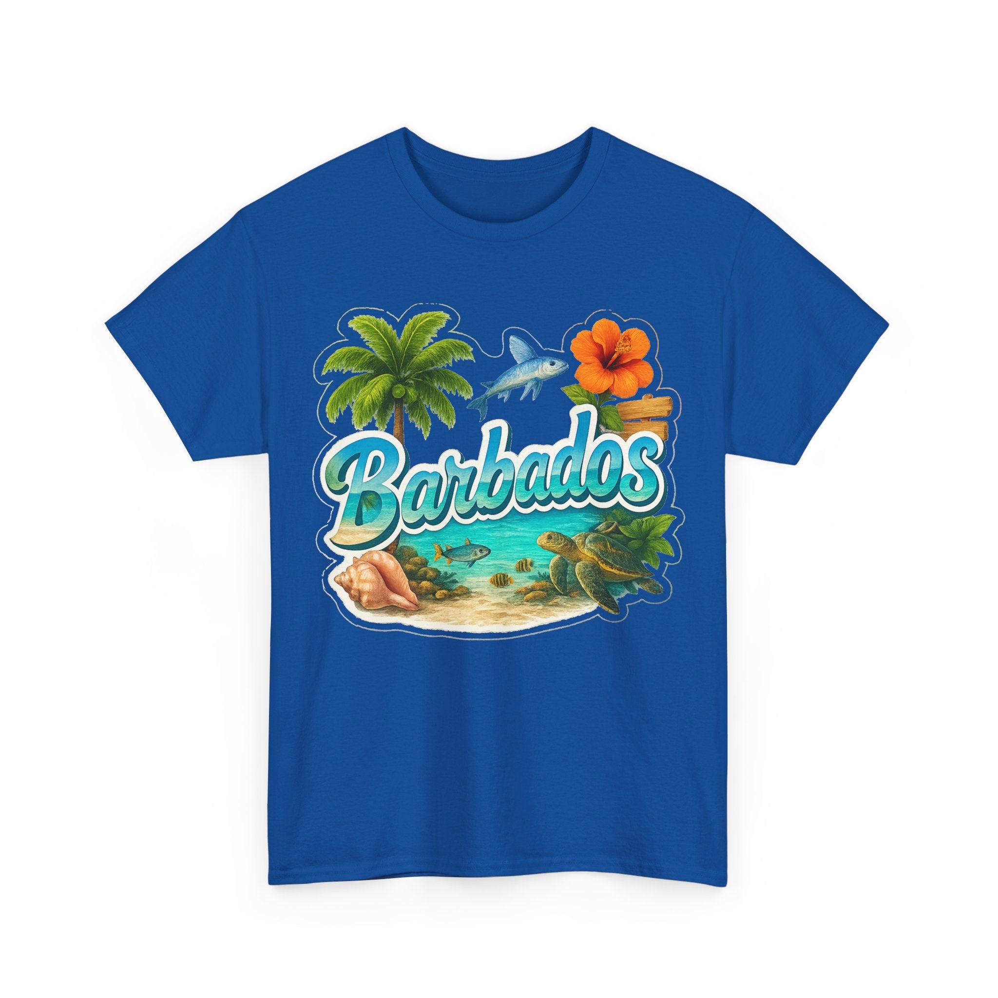 Barbados Beach Graphic Tee — Tropical Island Vacation T‑Shirt