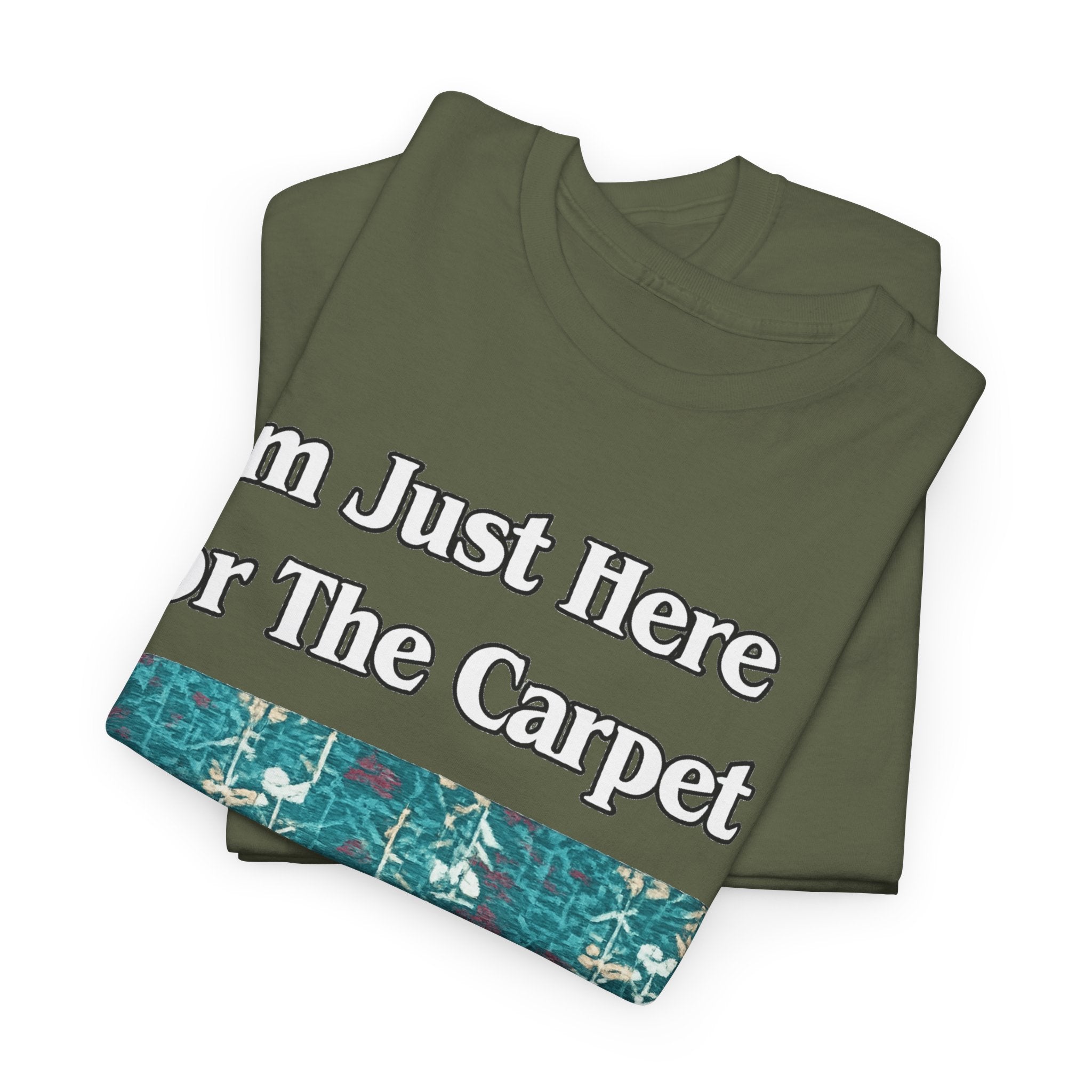Orlando Airport Carpet Lover T-Shirt — "I'm Just Here For The Carpet" Graphic Tee