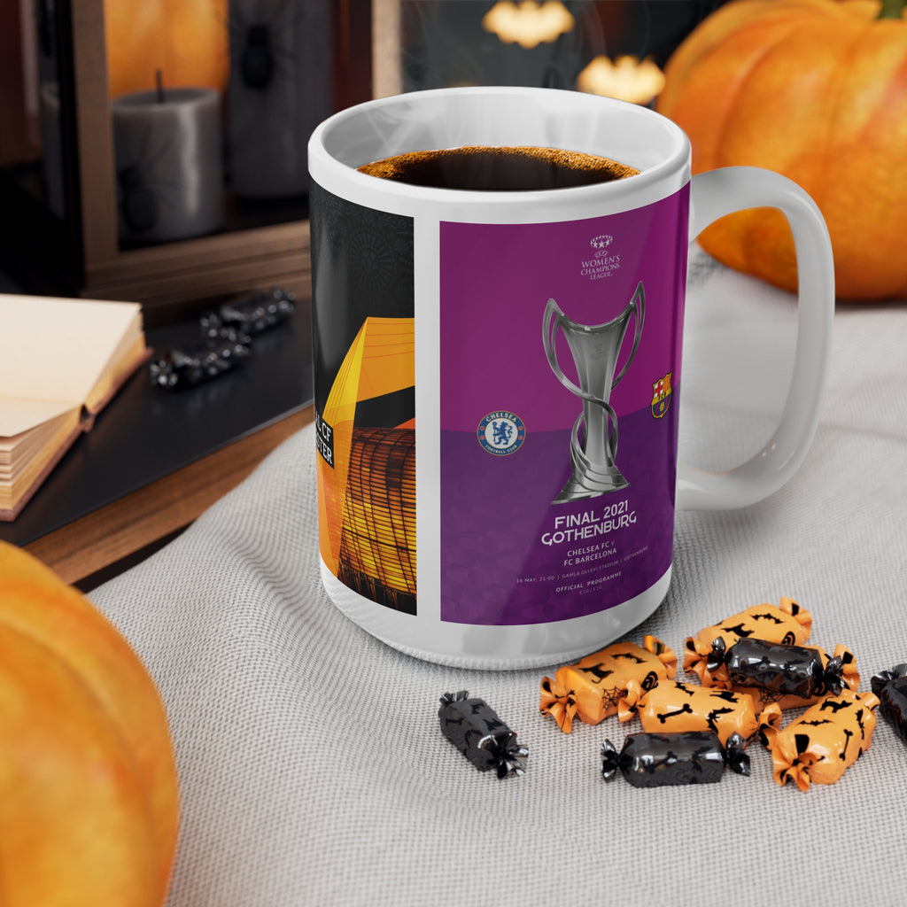 2021 UEFA Finals Programme Cover Inspired Ceramic Coffee Mug