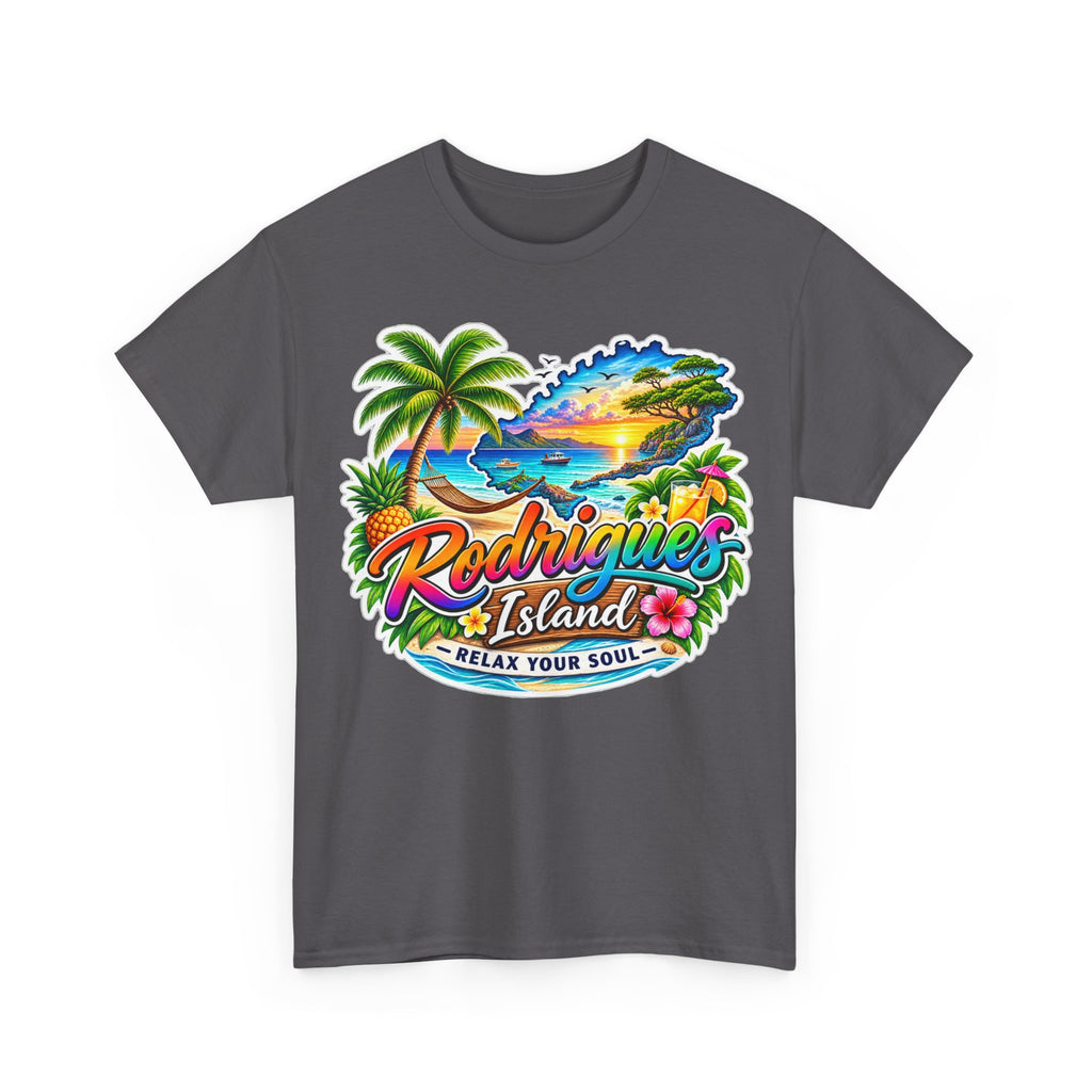 Rodrigues Island Tropical Tee — "Relax Your Soul" Beach Vacation T-Shirt