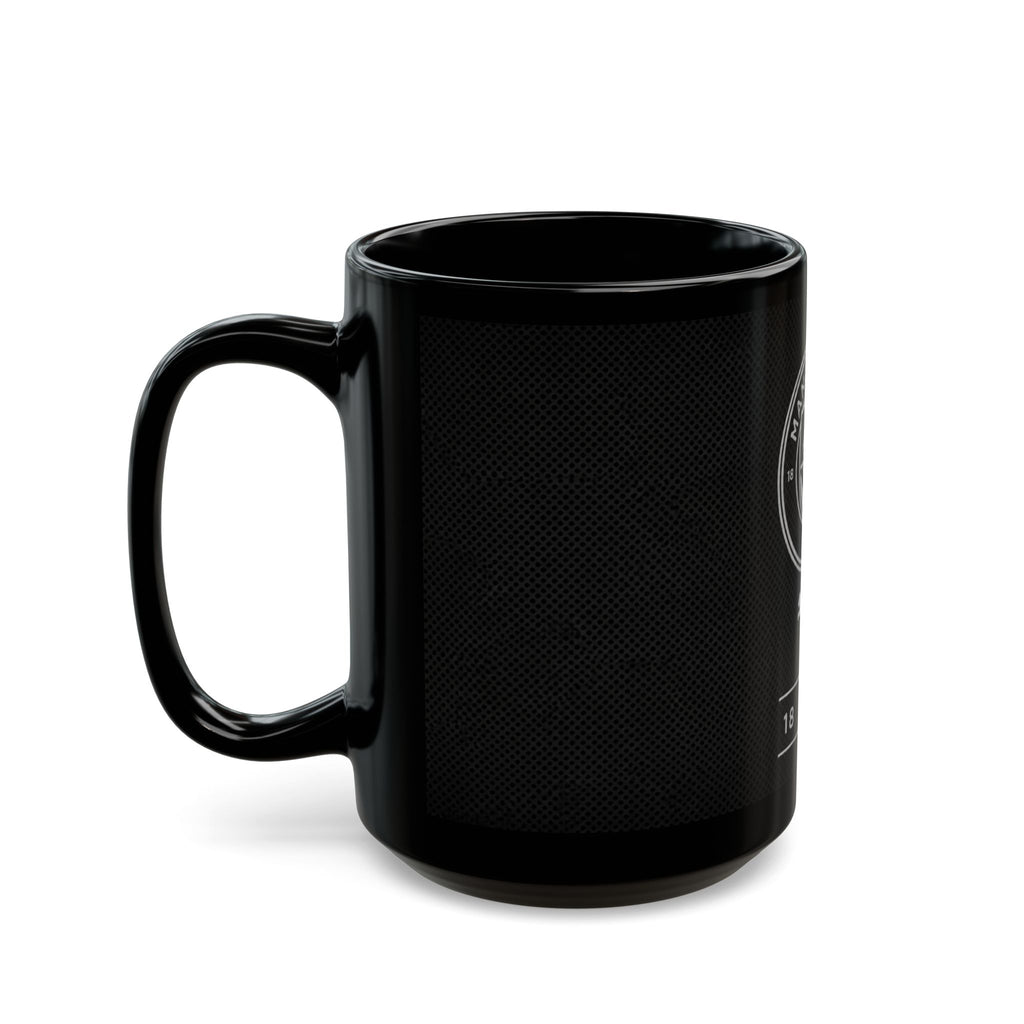 Manchester City Black Ceramic Mug (11oz, 15oz) — Football Club Crest & Puma Logo