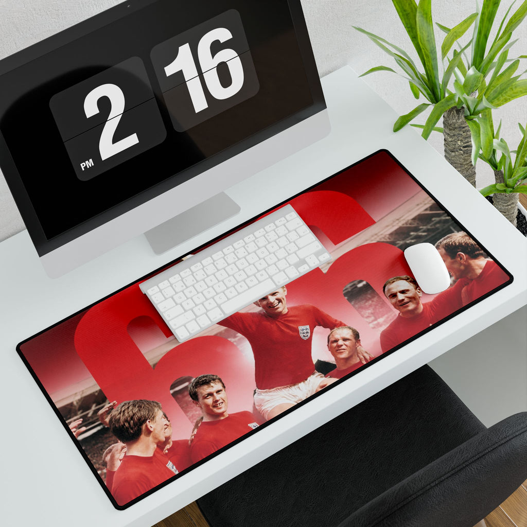 1966 World Cup England Winners Desk Mat — Vintage England Football Gaming Mousepad