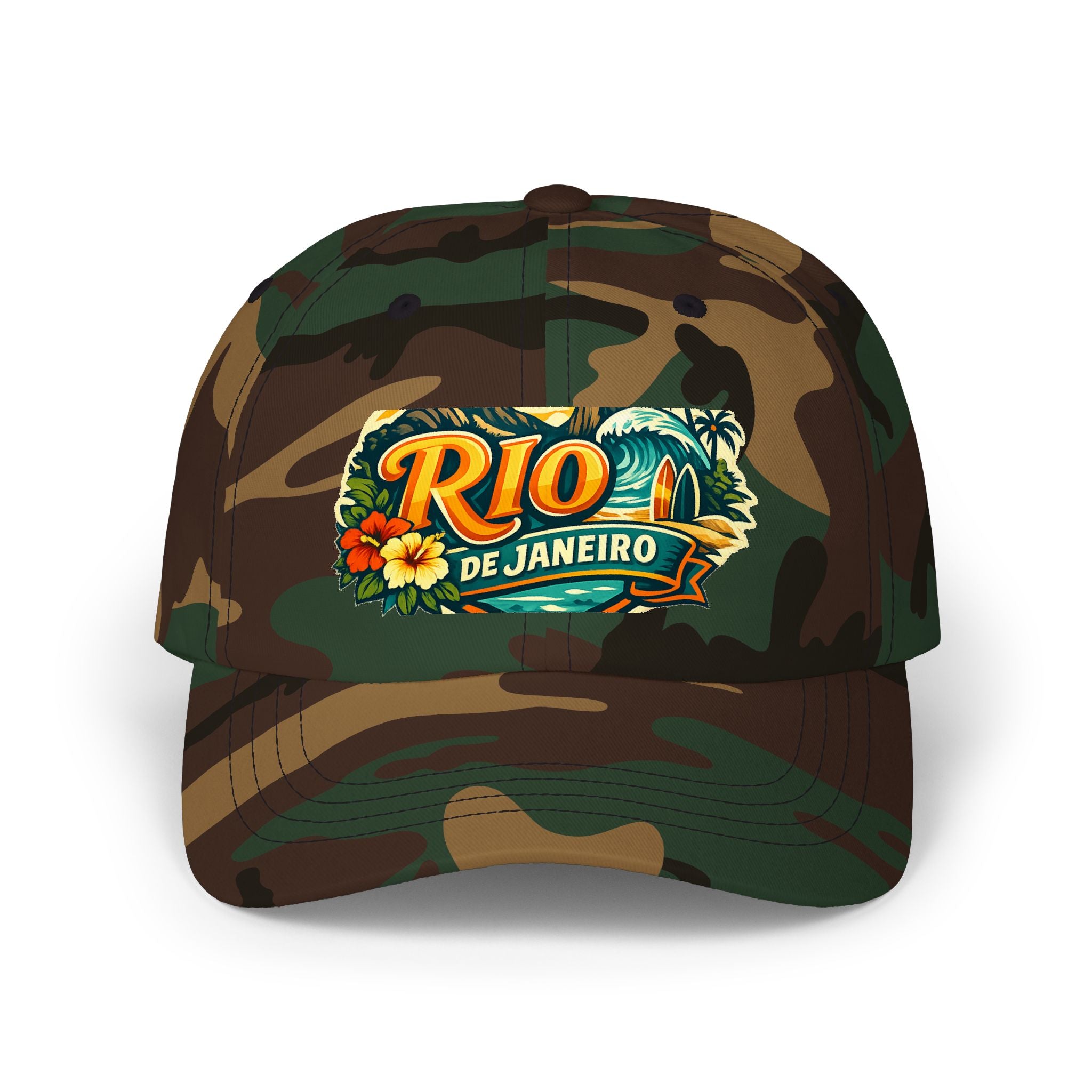 Rio de Janeiro Vintage Surf Dad Cap — Tropical Beach Hat