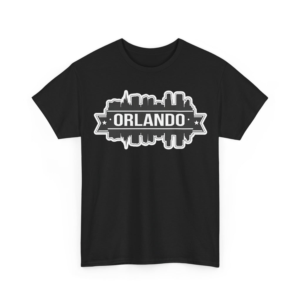 Orlando Skyline T-Shirt — Retro Badge Cityscape Tee