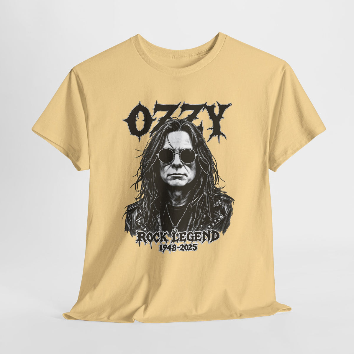 Rock Legend Graphic Tee — "Ozzy" Memorial 1948–2025