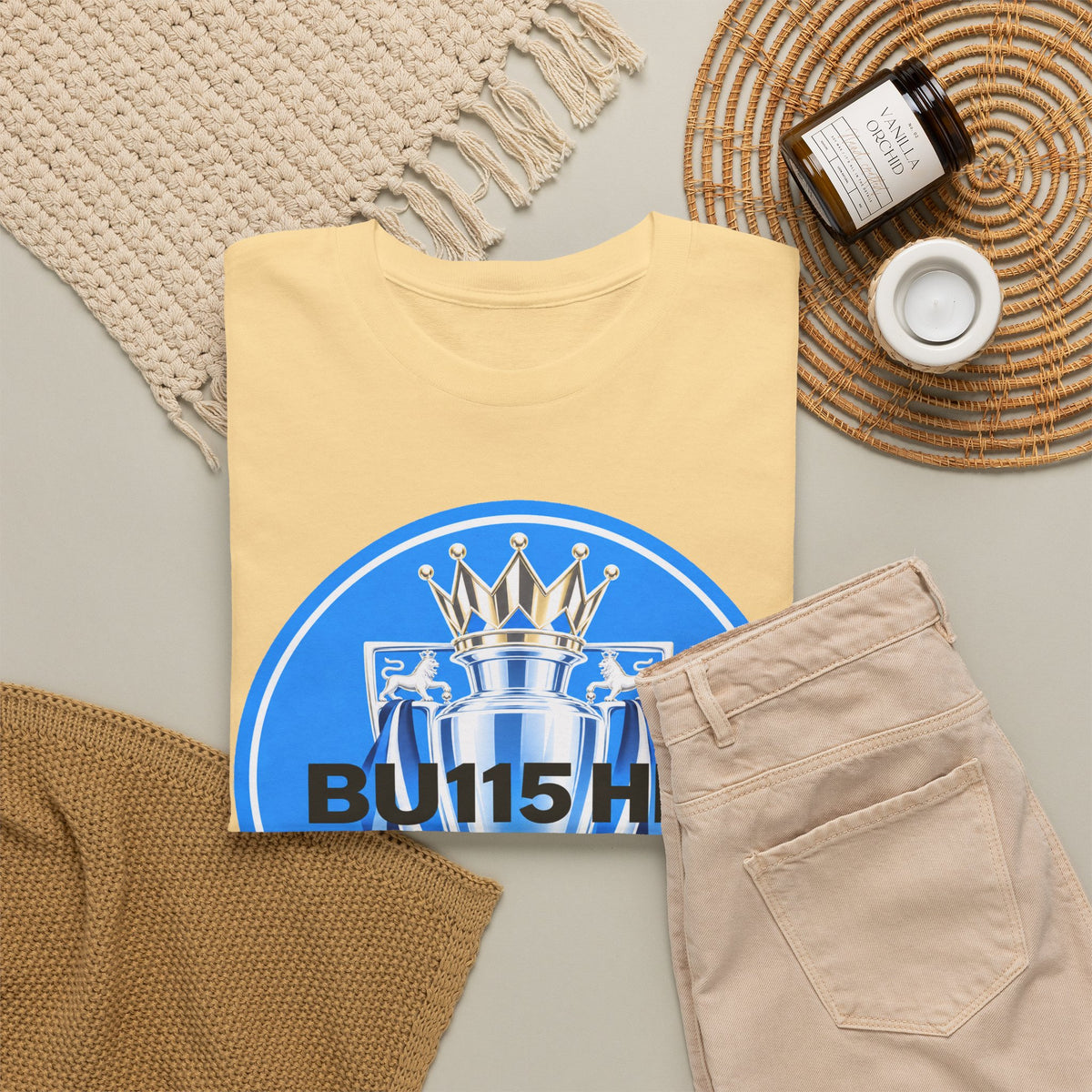 Manchester City Anti Premier League Charges Cotton T-Shirt — 'BU11SH1T' Blue Crown Football Shirt