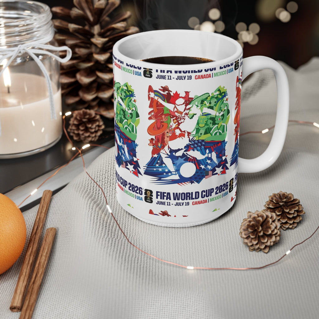 FIFA World Cup 2026 Poster Ceramic Coffee Mug — 11oz/15oz