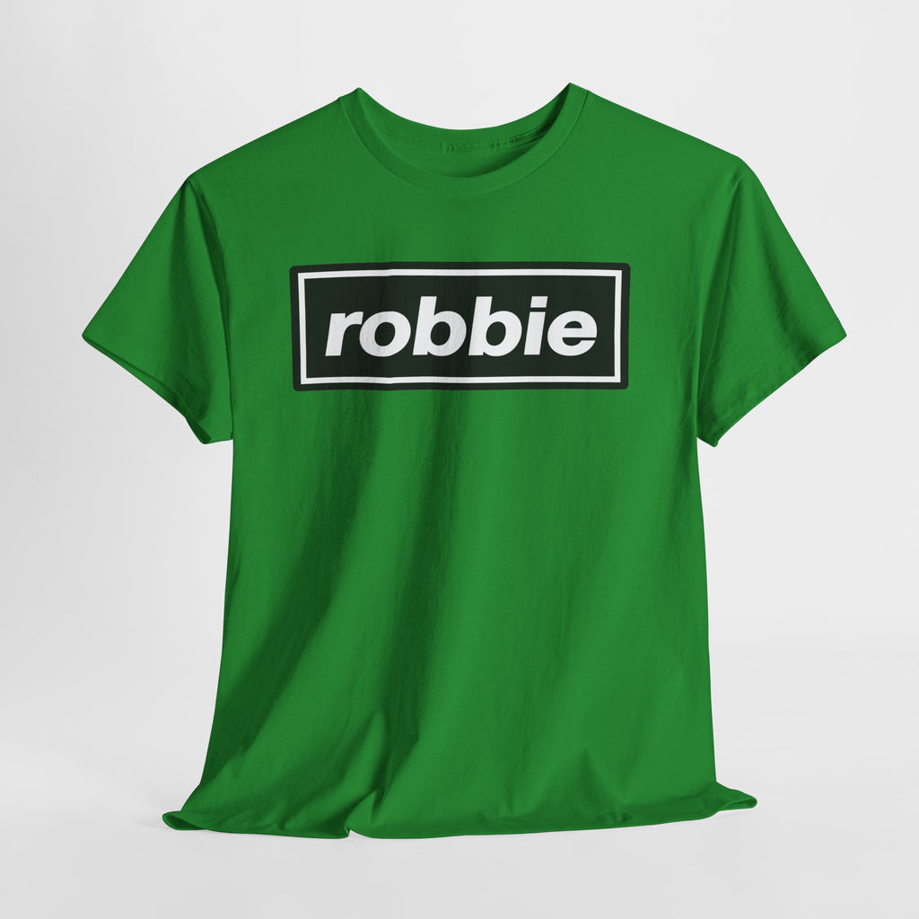 Robbie Inspired Cotton T-Shirt — Minimal Black Box Logo T-Shirt