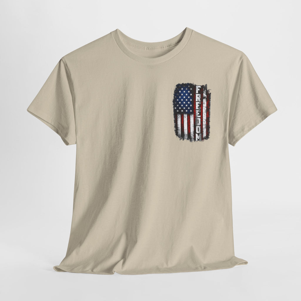 Freedom American Flag T-Shirt — Distressed USA Patriotic Tee