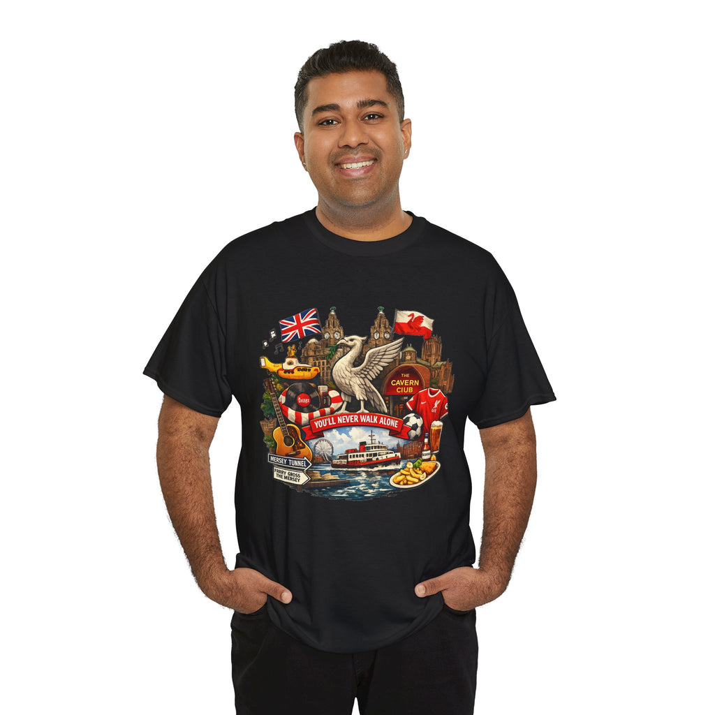 Liverpool Landmarks & You'll Never Walk Alone T-Shirt