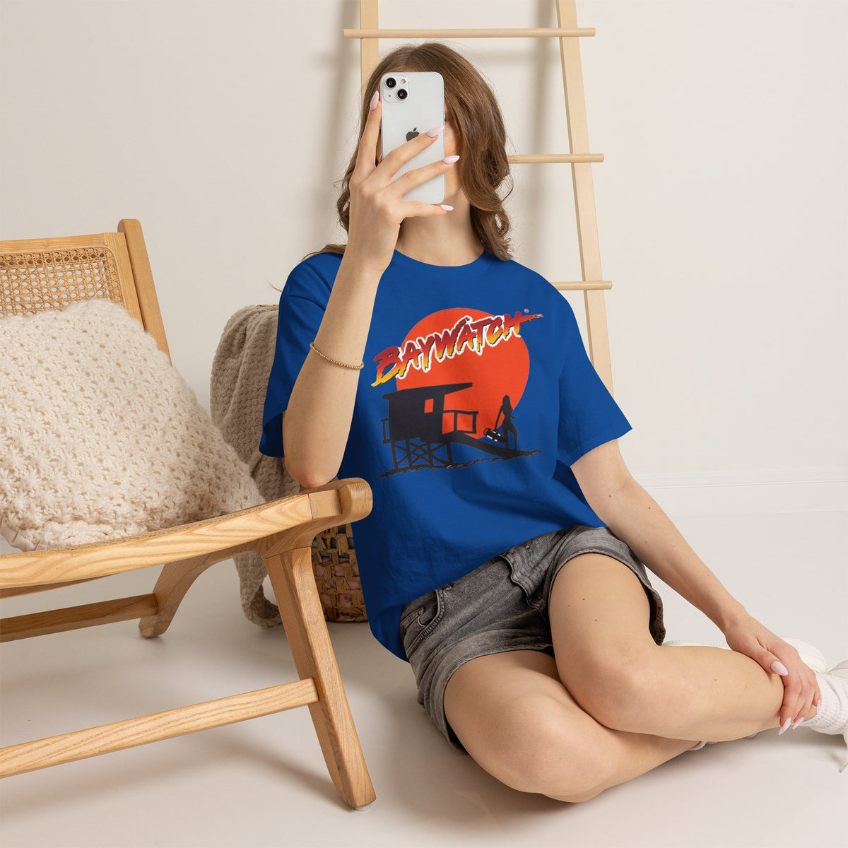 Baywatch Lifeguard Sunset Cotton T-Shirt