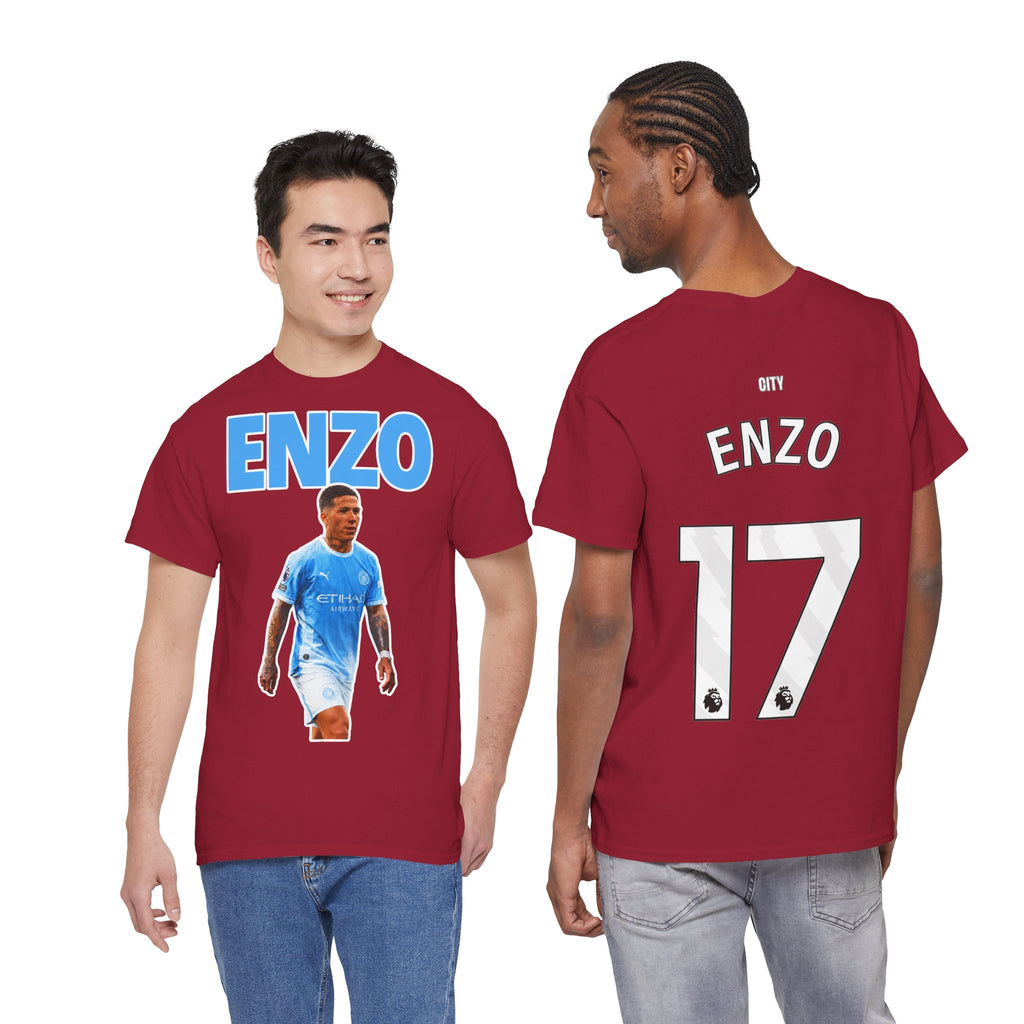Enzo Fernandez Manchester City Inspired Cotton T-Shirt