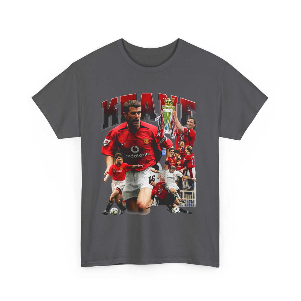 Roy Keane Football Legens Collage Tee — Retro Man United Tribute Shirt
