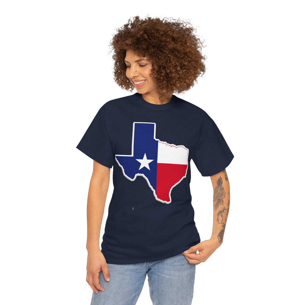 Texas Flag Outline T-Shirt — Lone Star State Pride Tee