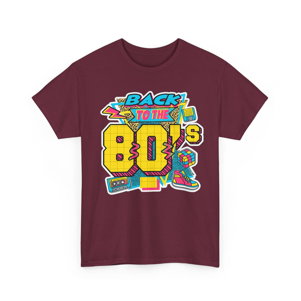 Back to the 80s Retro Graphic Tee — Vintage 80s Neon Design