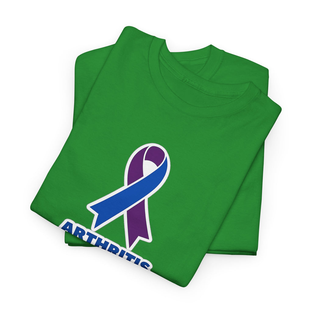Arthritis Sucks Awareness T-Shirt — Purple & Blue Ribbon Support Tee