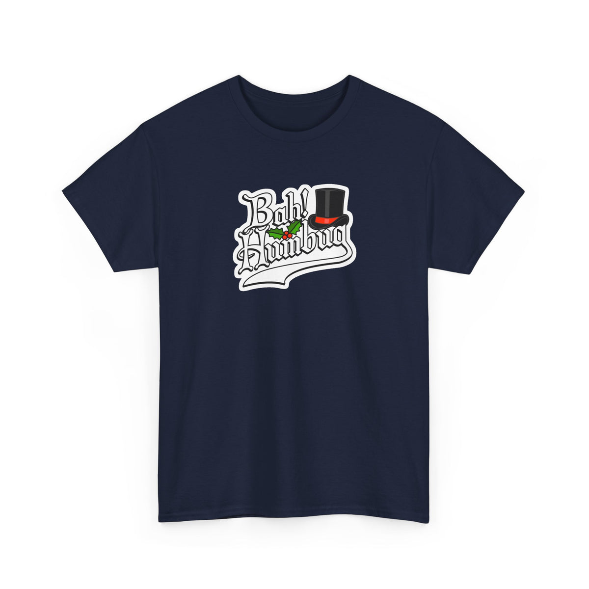 Bah Humbug Christmas Graphic Cotton T-Shirt / Tee
