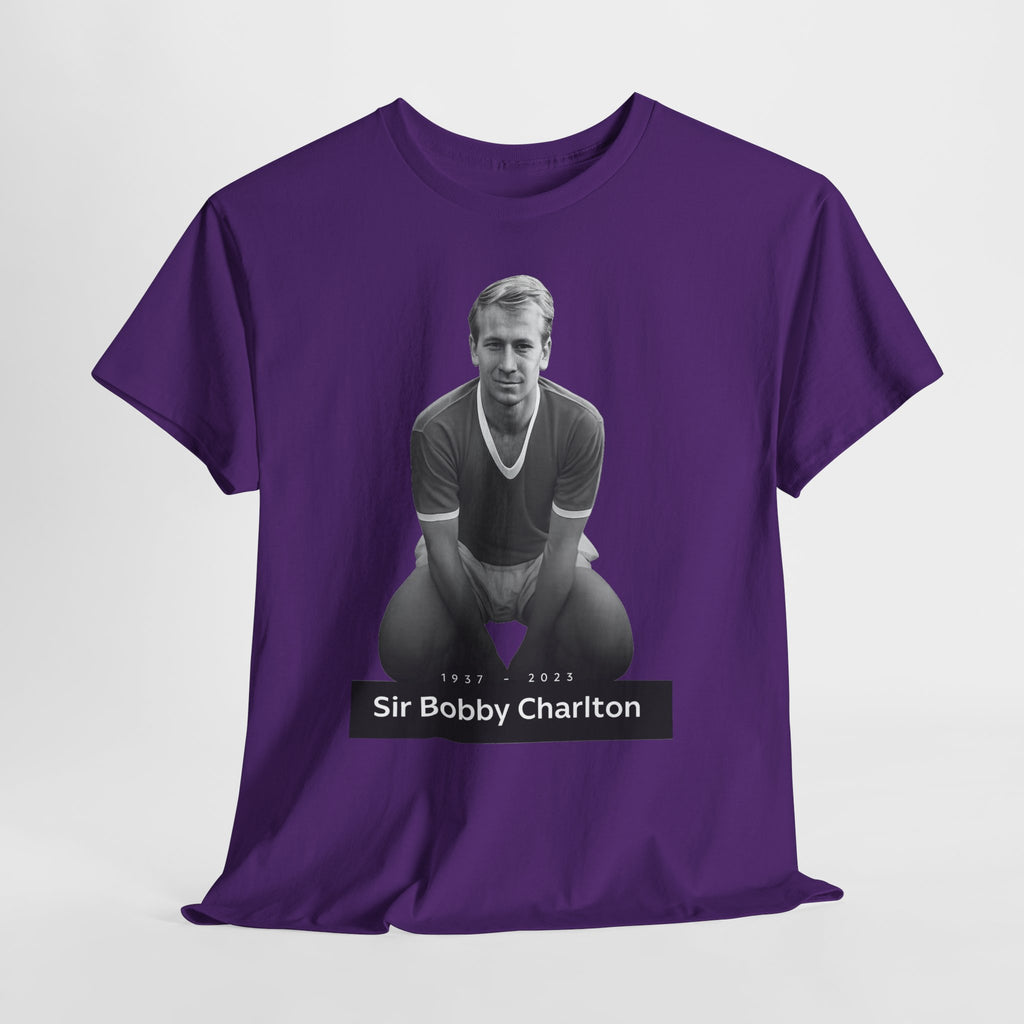 Sir Bobby Charlton Football Legend Cotton T‑Shirt