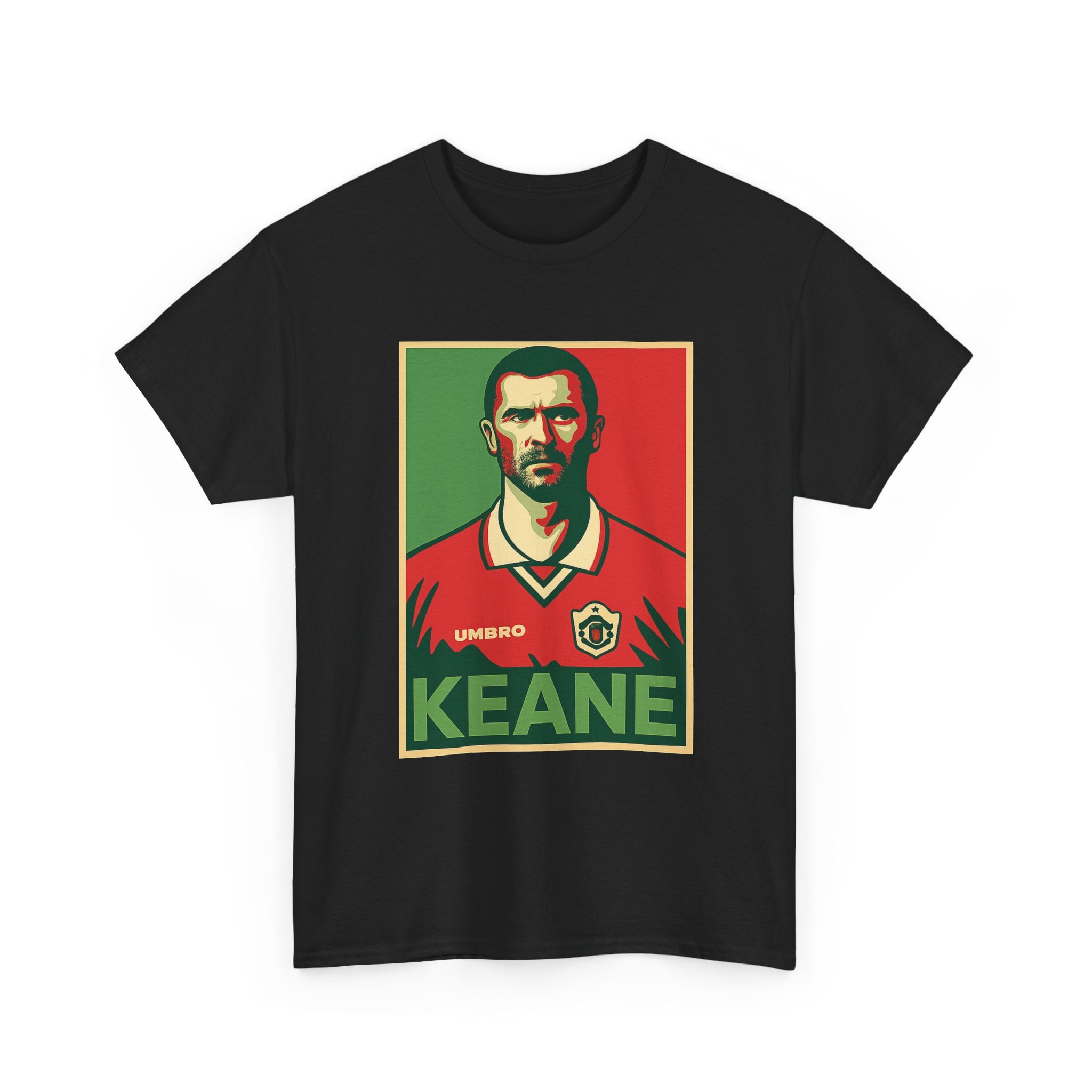 Keane Football Poster Tee — Retro Soccer Jersey Graphic T-Shirt