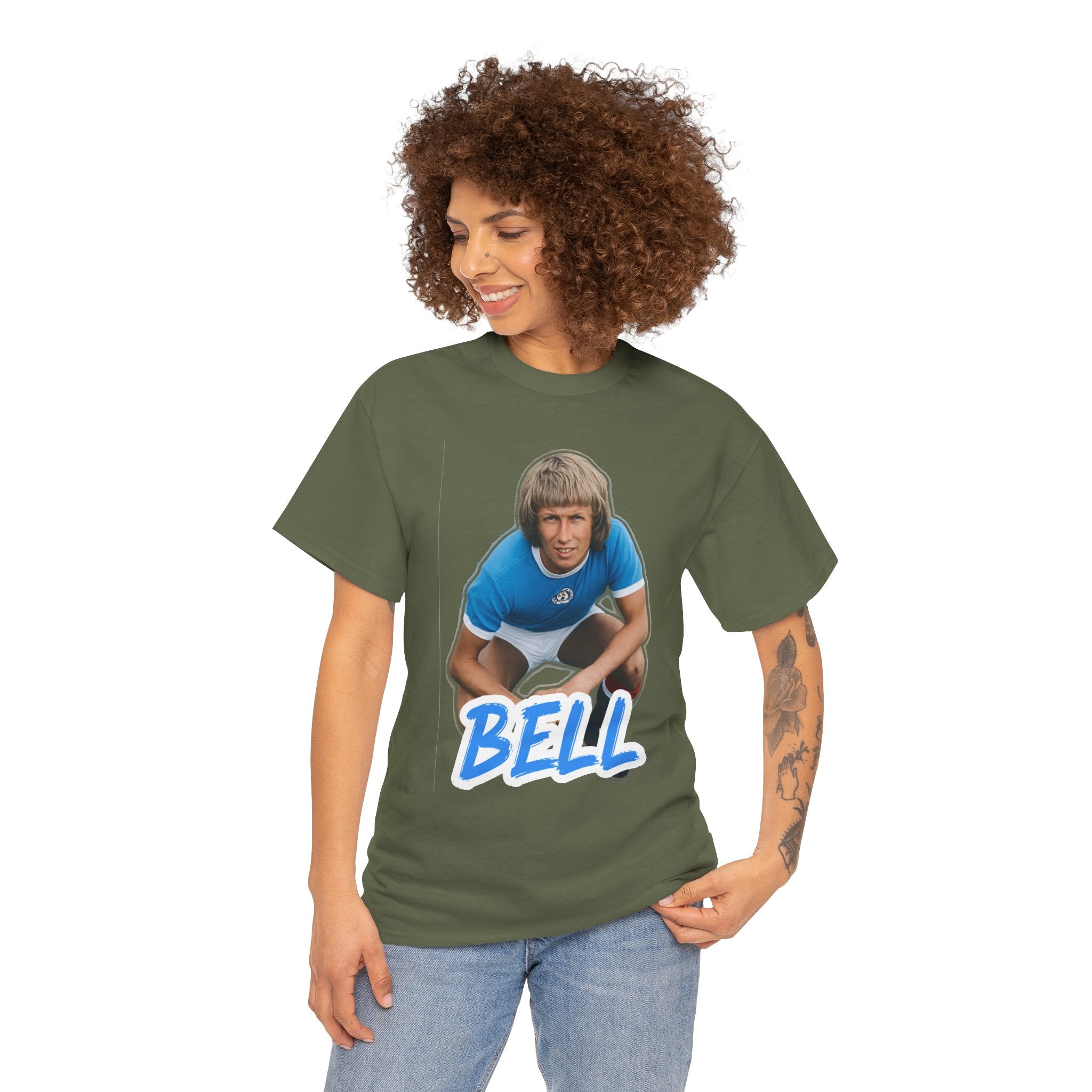 Colin Bell Manchester City Legend Retro Soccer Tee — Vintage Player Graphic T-Shirt