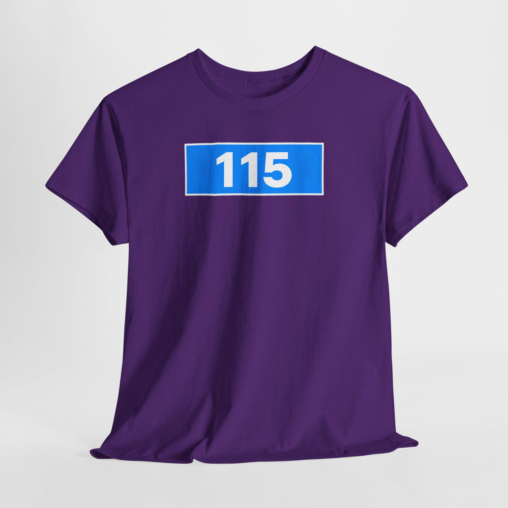 Manchester City 115 Inspired Minimalist Graphic Cotton T-Shirt