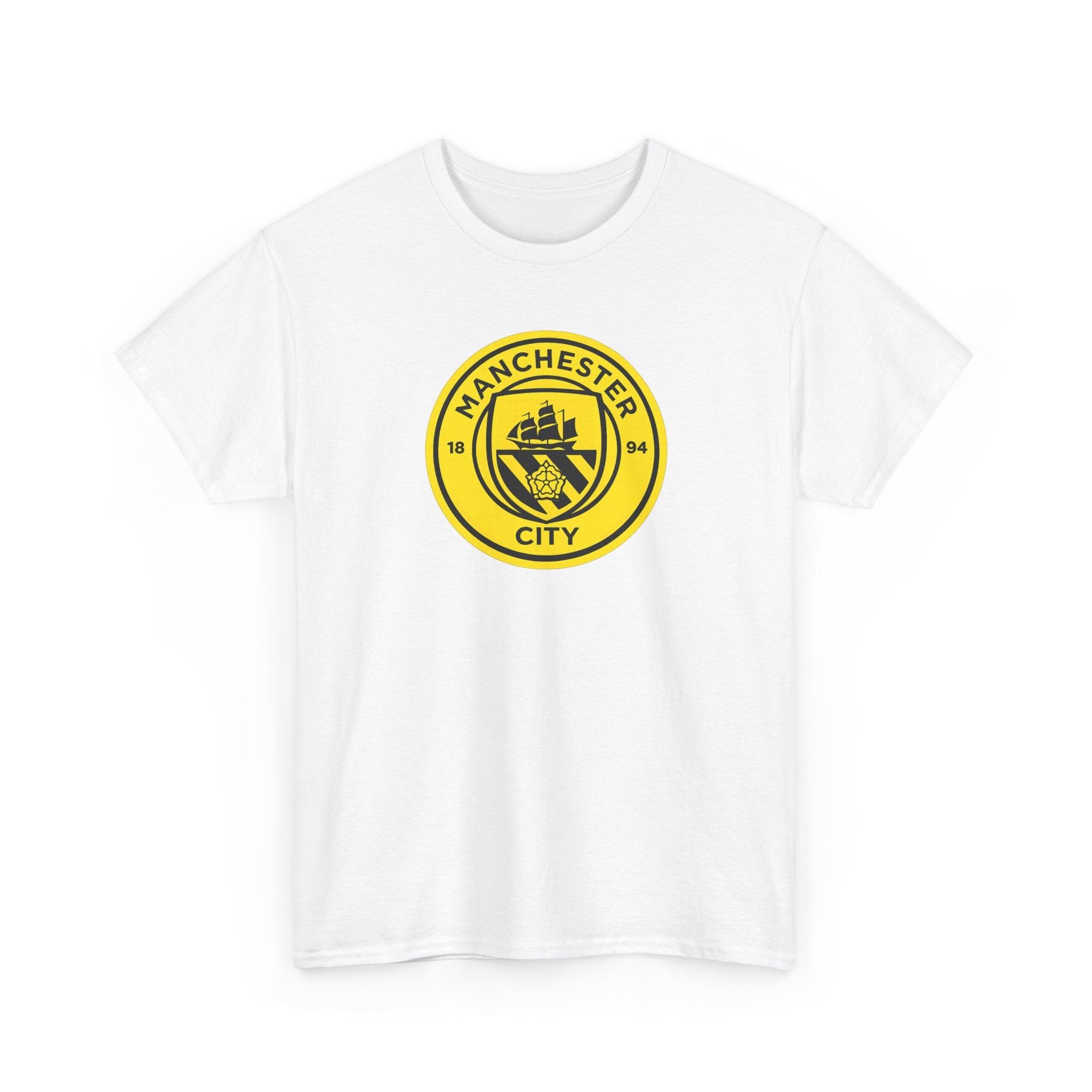 Manchester City Yellow Crest T-Shirt