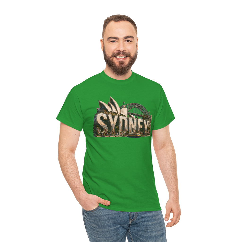 Sydney Landmark T‑Shirt — Vintage Sydney Opera House & Harbour Bridge Tee