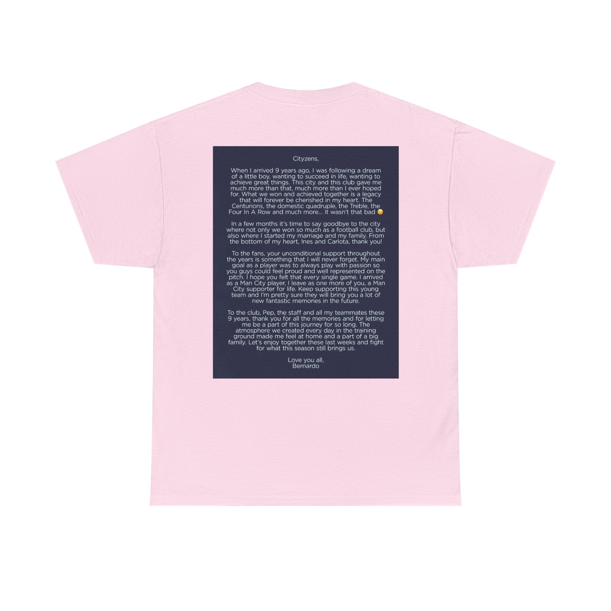 Bernardo Silva Tribute Tee – Inspirational Letter & Celebrating Goal Moment