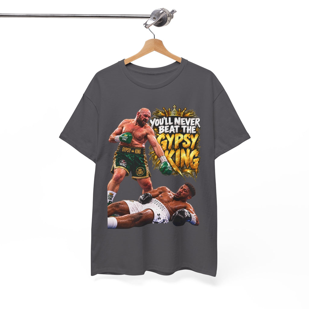 Boxing Graphic Tee – "You'll Never Beat the Gypsy King" Fight Shirt