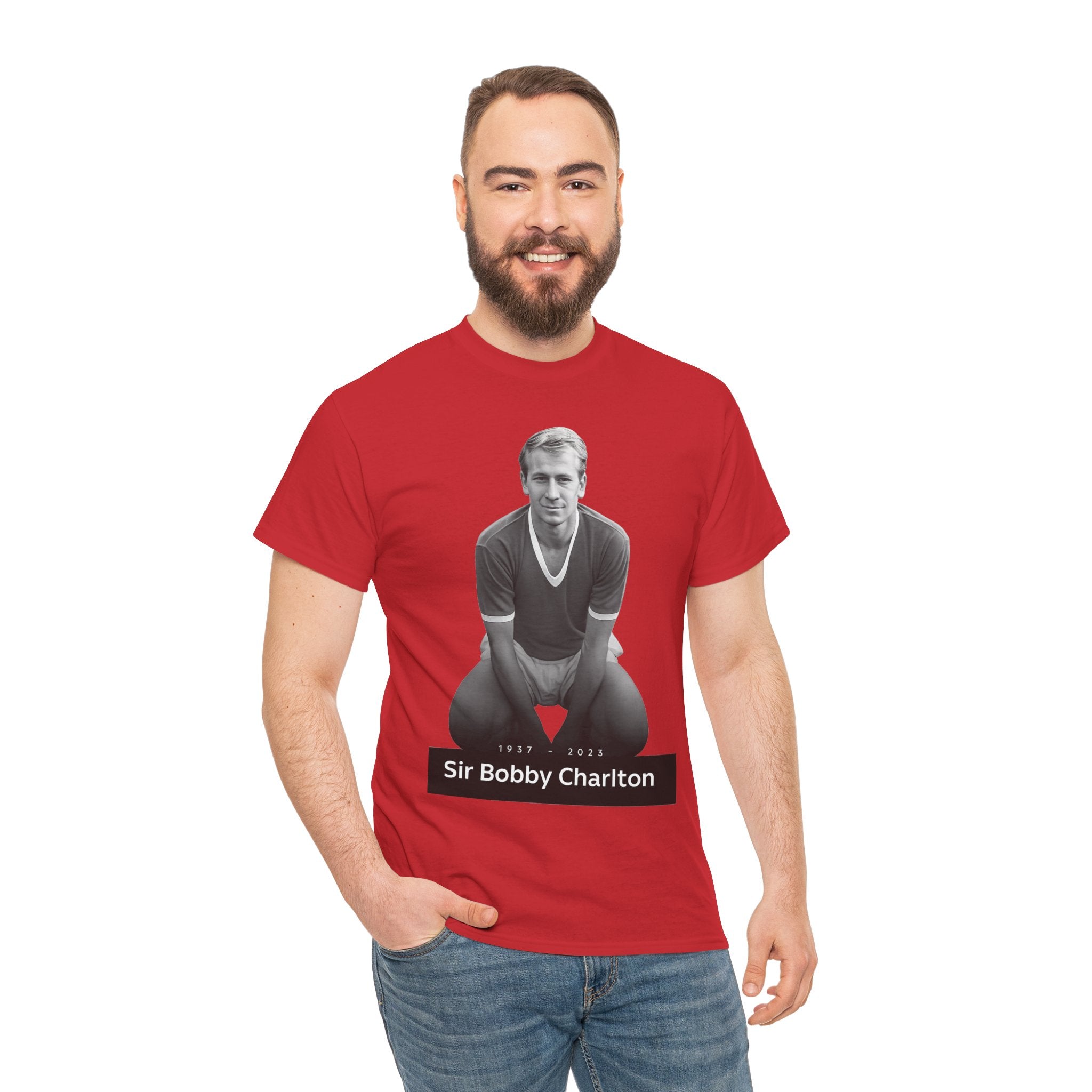 Sir Bobby Charlton Football Legend Cotton T‑Shirt