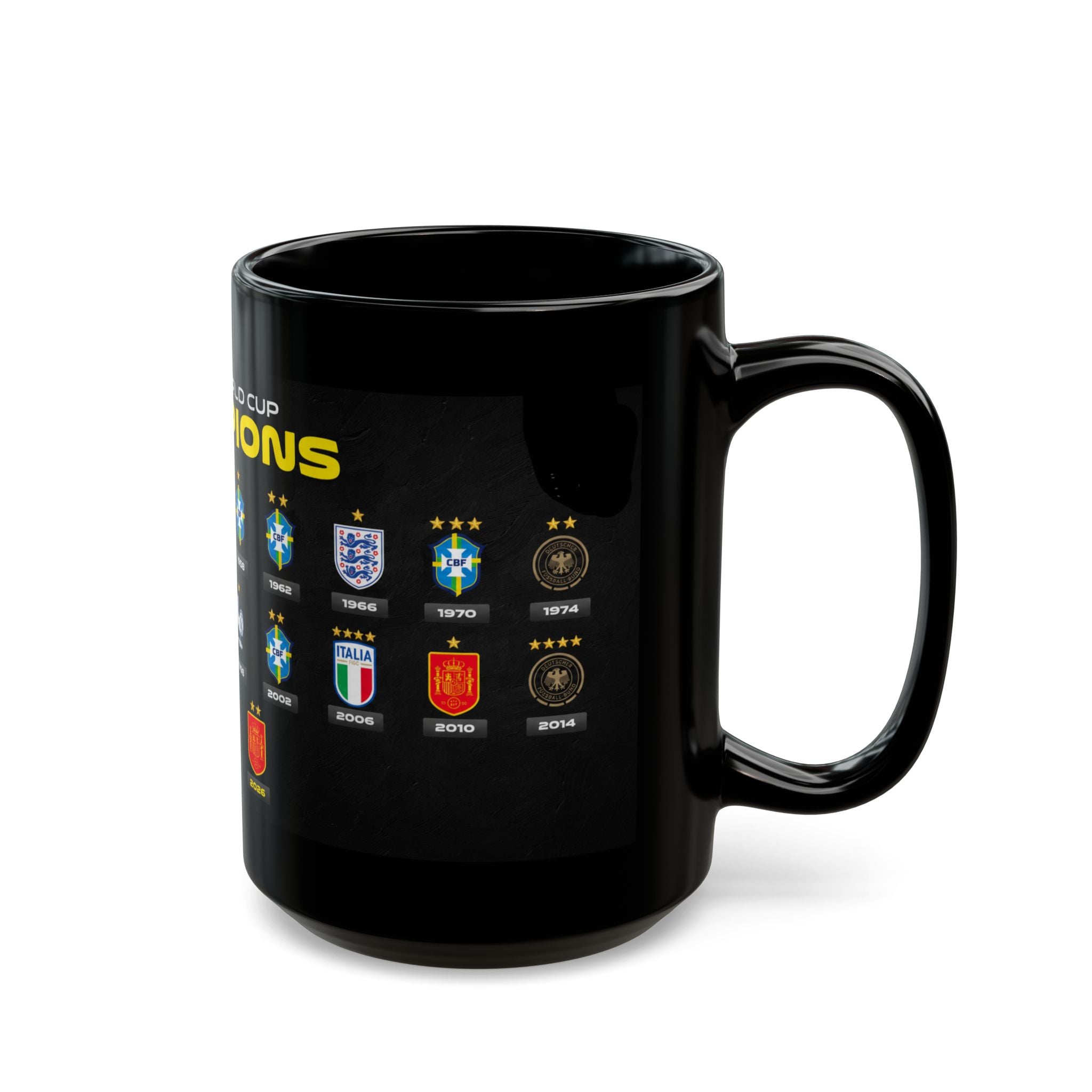 World Cup Champions Mug — All FIFA Winners Coffee Cup (11oz/15oz)