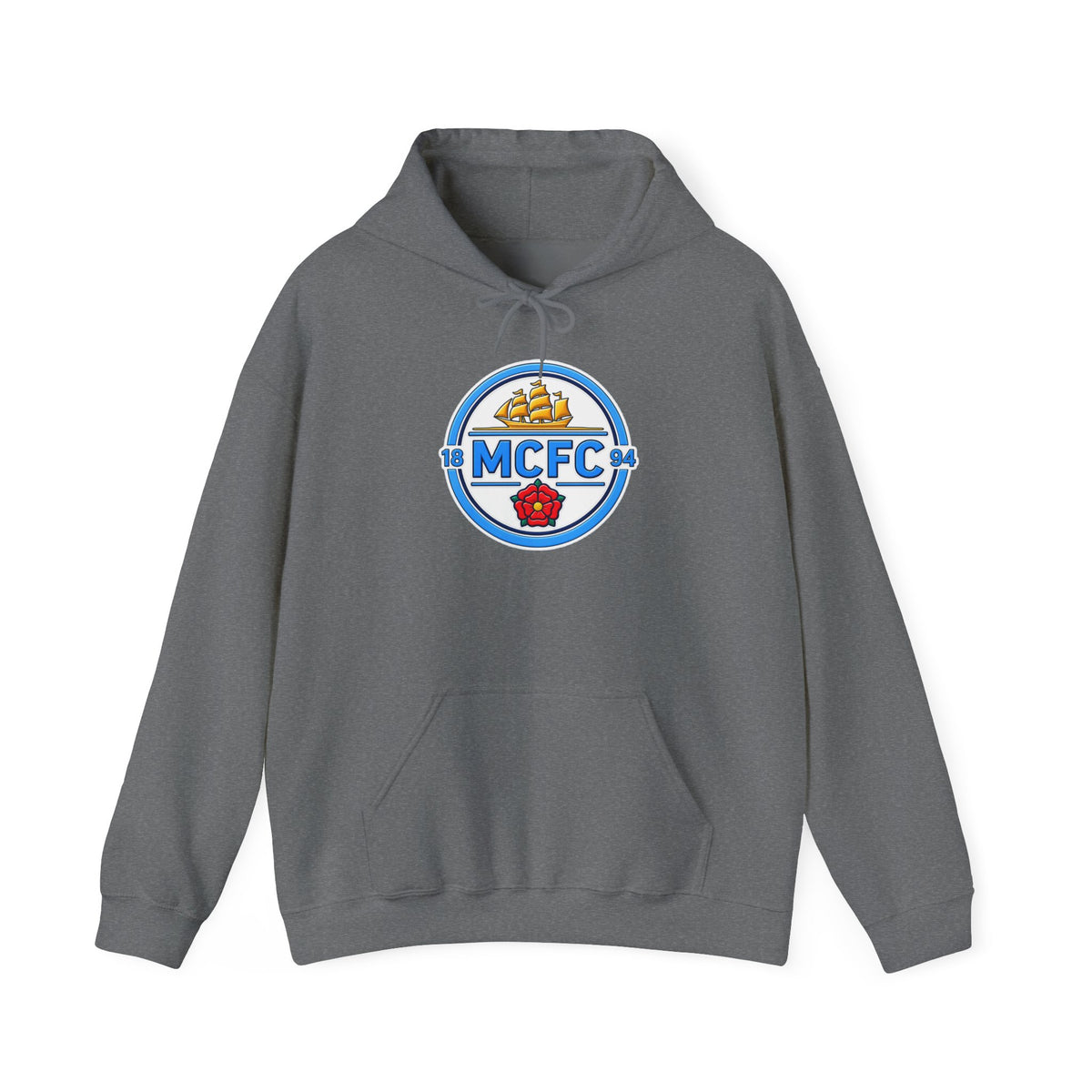 MCFC Logo Hoodie – Vintage Football Club Crest Pullover