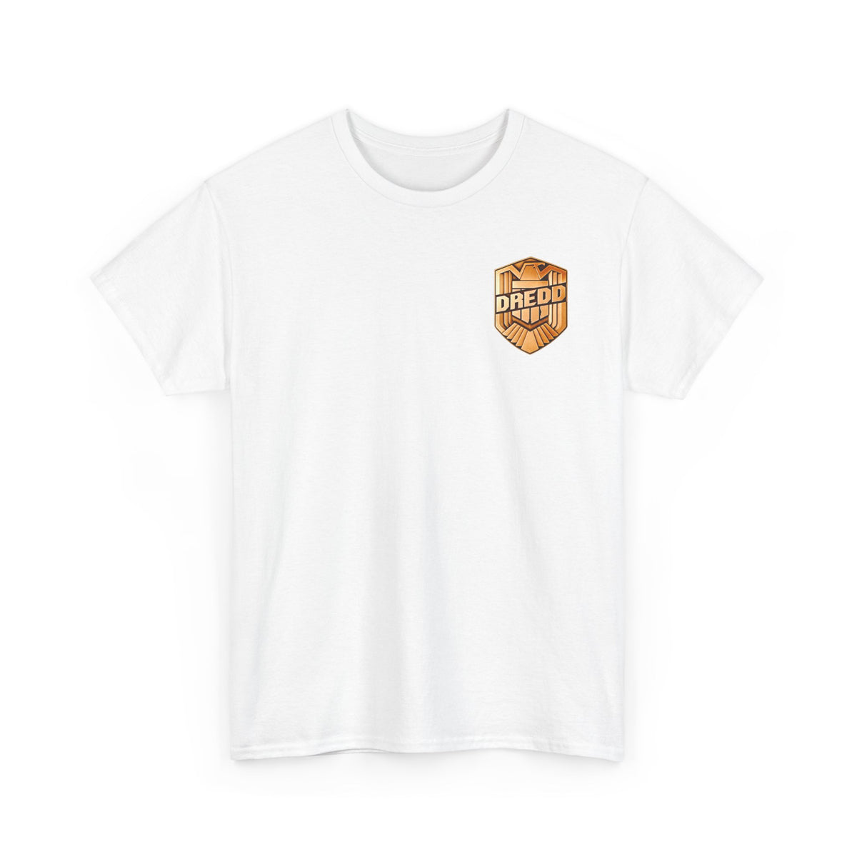 Dredd Shield Badge T-Shirt — Retro Law Enforcement Logo Tee