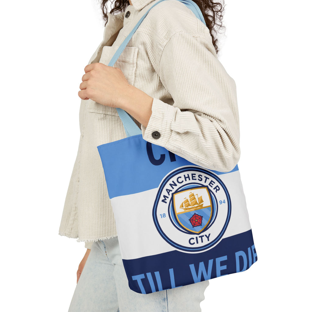 City Till We Die Unofficial Canvas Tote Bag — Manchester Football Fan Bag