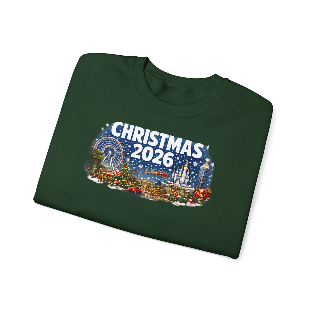 Christmas 2026 Holiday Sweatshirt – Festive Winter Cityscape Crewneck