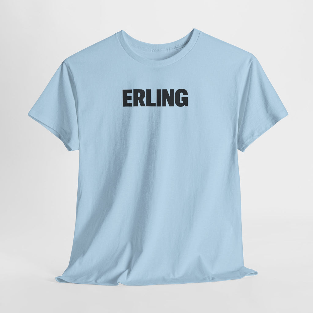 Erling Haaland Name Tee — Minimalist White Graphic T-Shirt