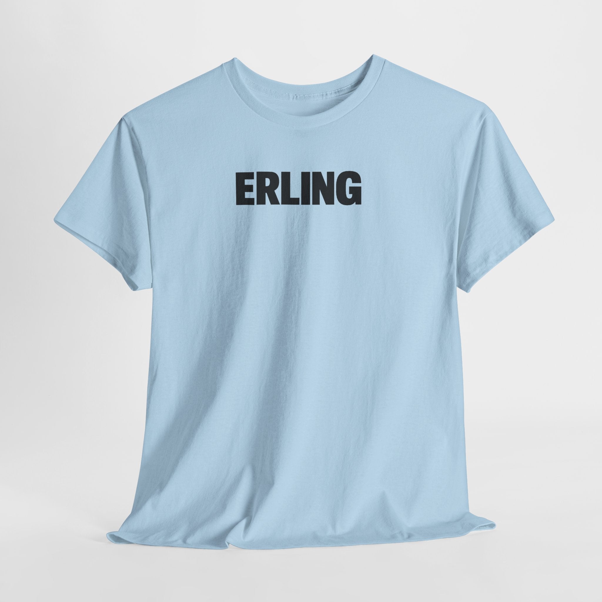 Erling Haaland Name Tee — Minimalist White Graphic T-Shirt