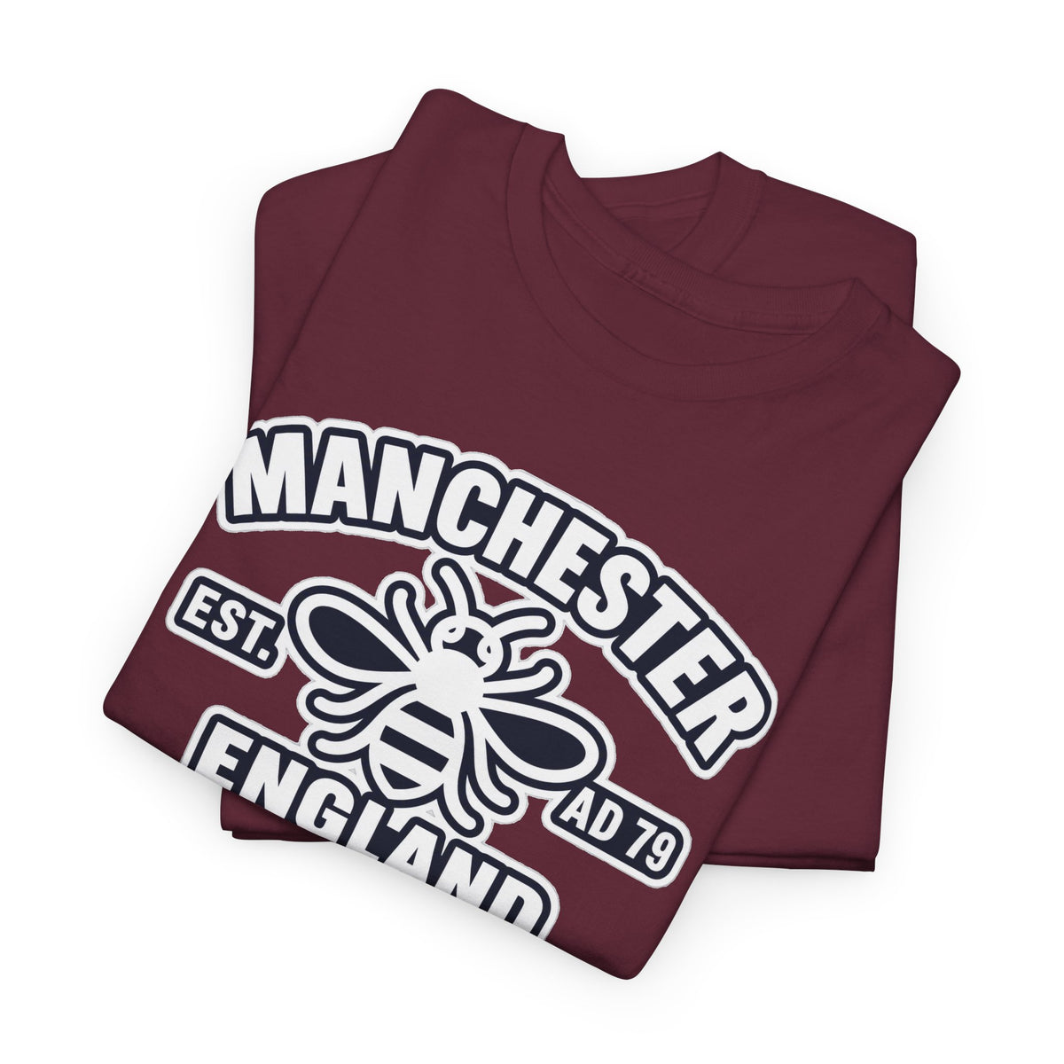 Manchester Bee Cotton T-Shirt – Established 1979 England Graphic Tee