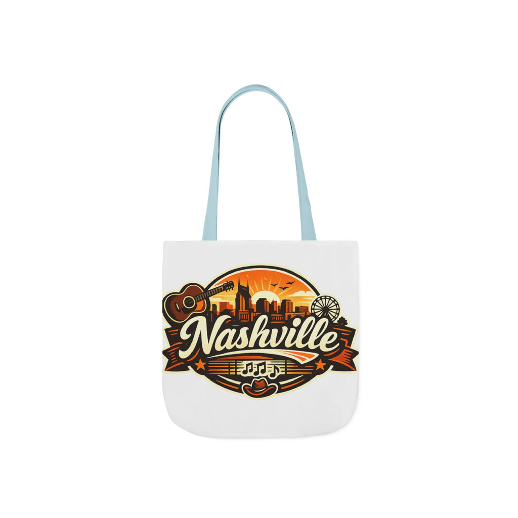 Nashville Sunset Tote Bag — Country Music Skyline Canvas Tote