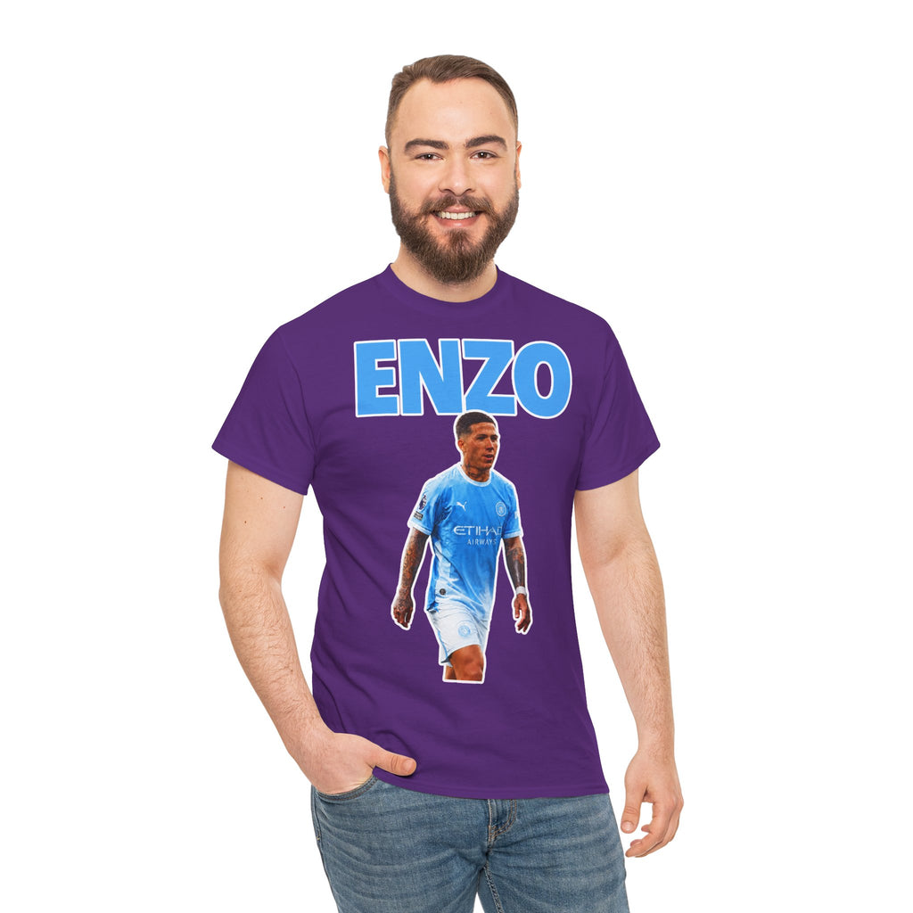 Enzo Fernandez Manchester City Inspired Cotton T-Shirt