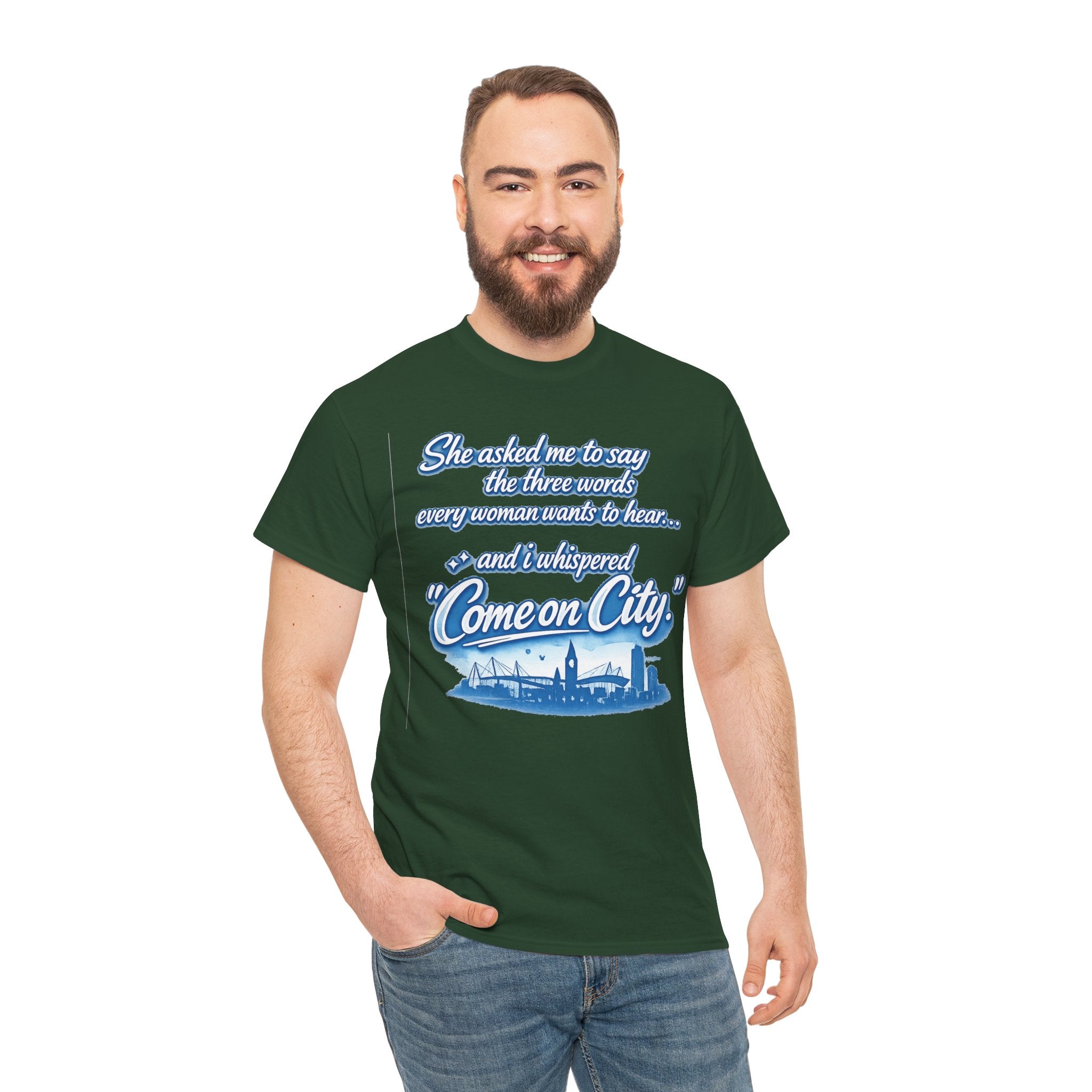 Come on City Skyline Tee — Retro Script Urban Pride T‑Shirt
