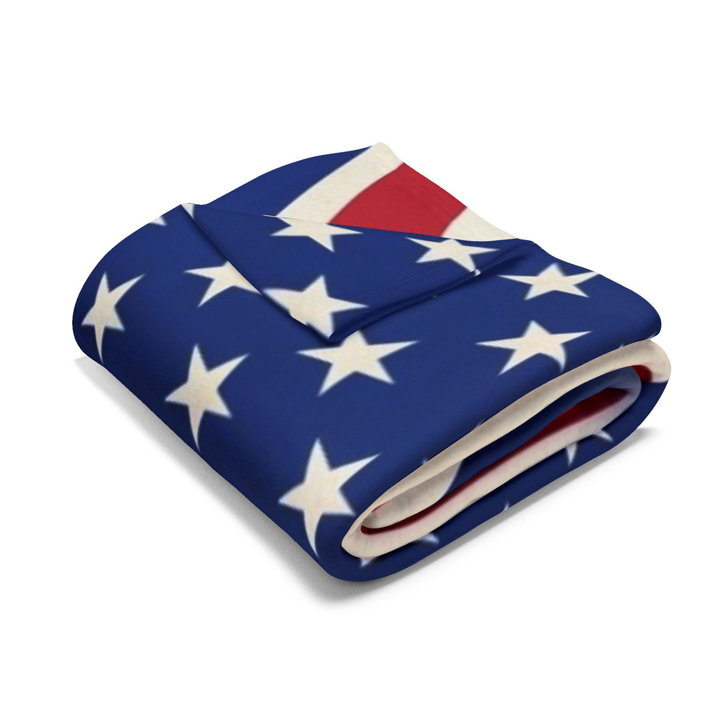 Union-Jack USA Flag Arctic Fleece Blanket – Patriotic British-American Throw
