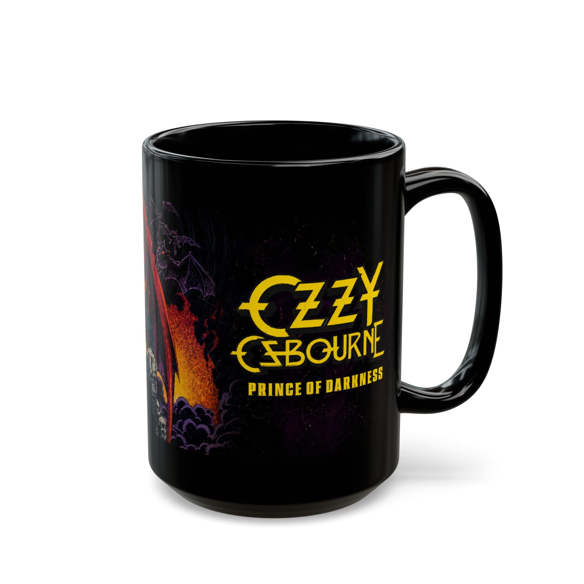 Ozzy Osbourne "Prince of Darkness" Black Mug — Rock Band Coffee Cup