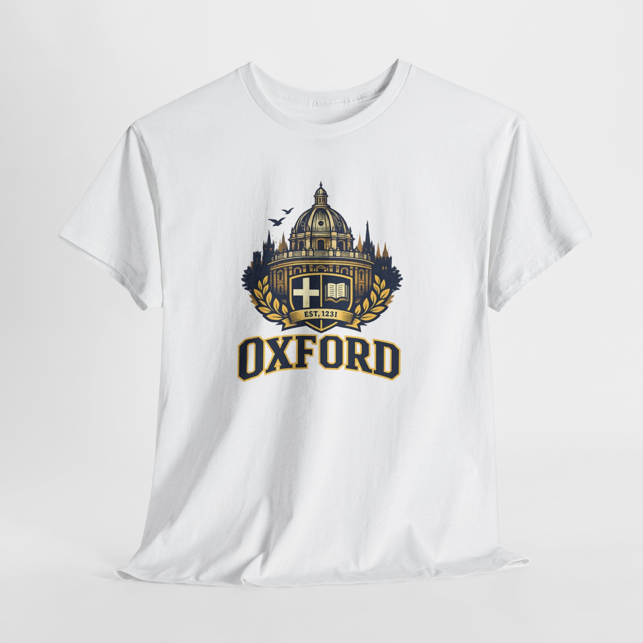Oxford Crest T-Shirt — Vintage University Graphic Tee