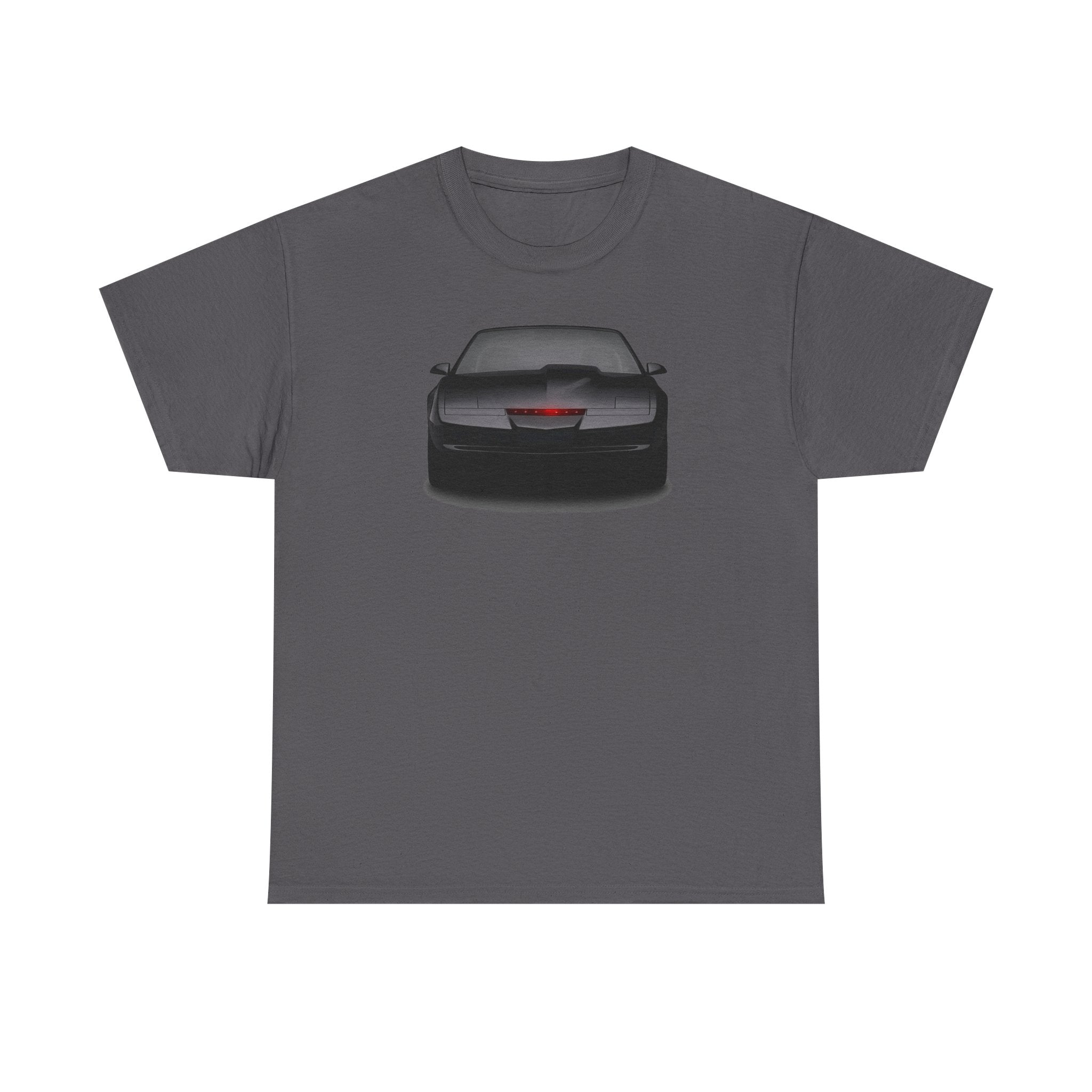 KITT-Inspired Retro Sports Car Tee — Front View Knight Rider Car Graphic Shirt